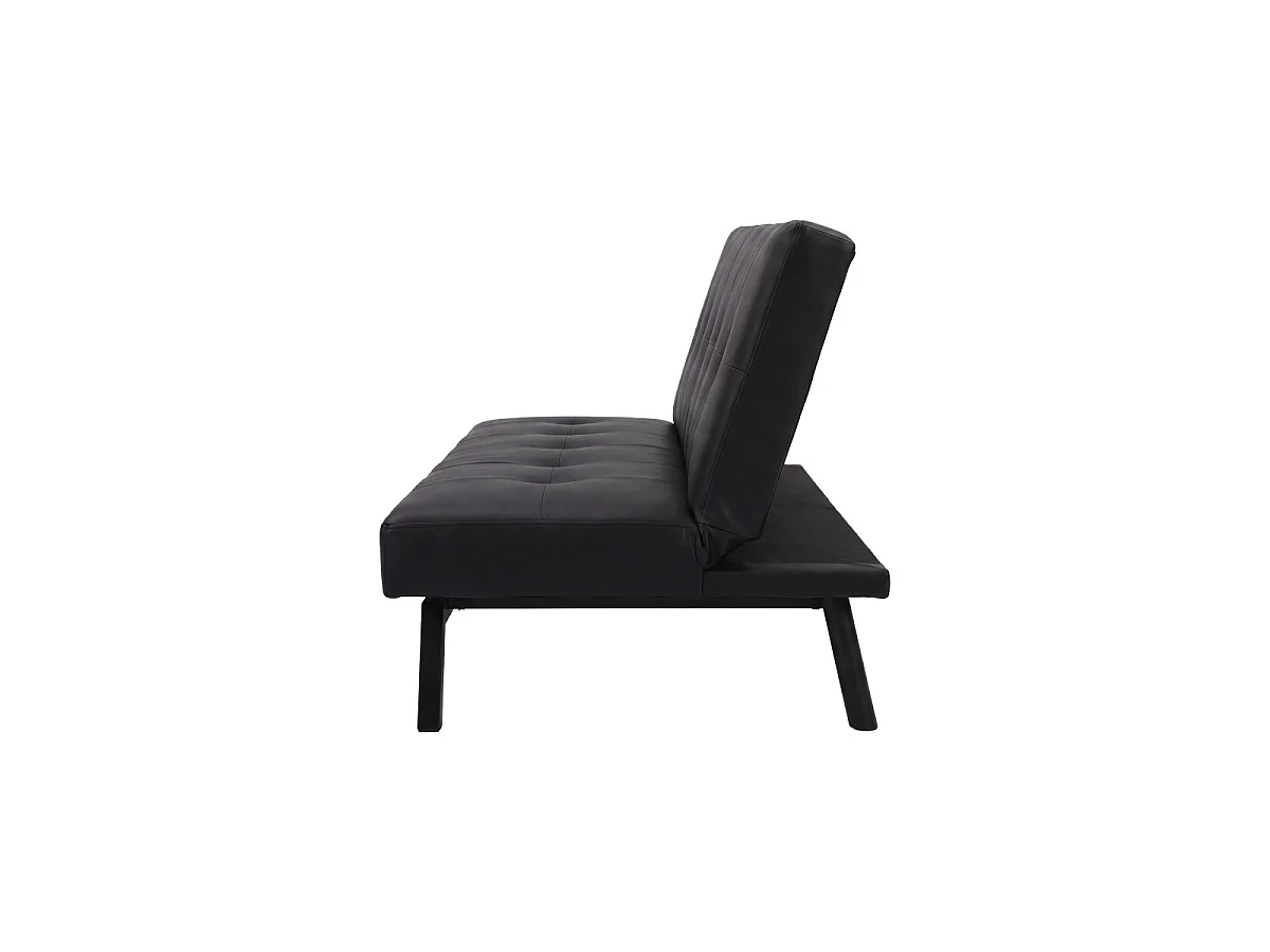 Canapé Convertible 3 Places "Bodil" 180cm Noir