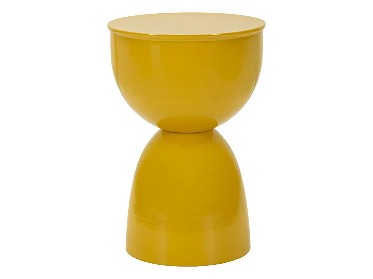 Bout de canapé 46 cm en métal Peps Jaune