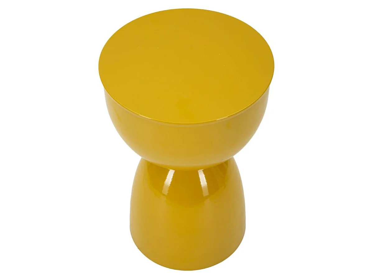 Bout de canapé 46 cm en métal Peps Jaune