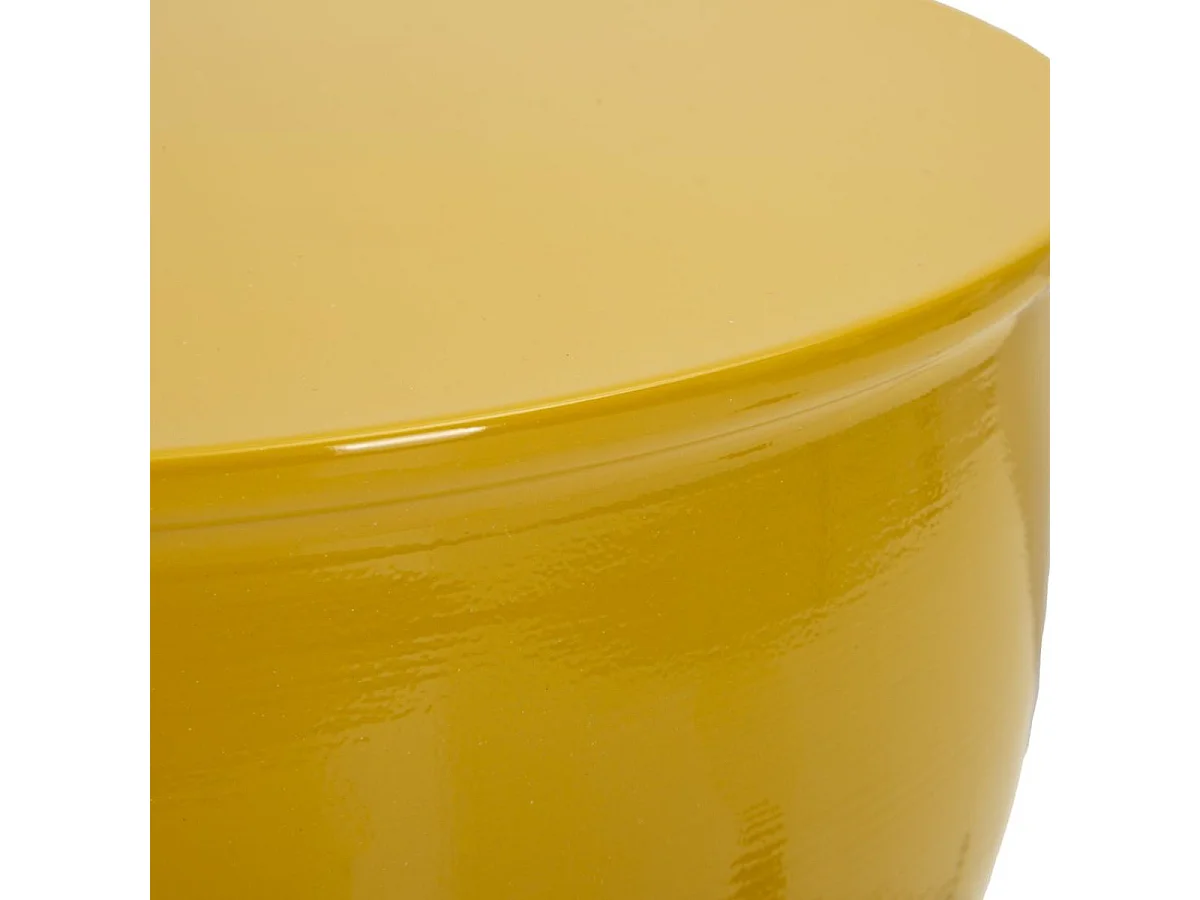 Bout de canapé 46 cm en métal Peps Jaune