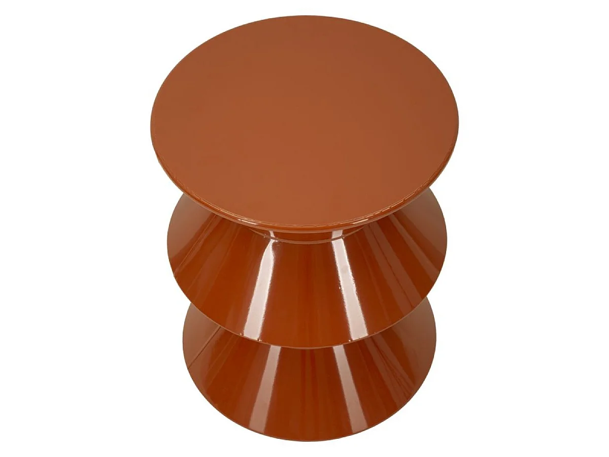 Bout de canapé 45 cm en métal Peps Orange