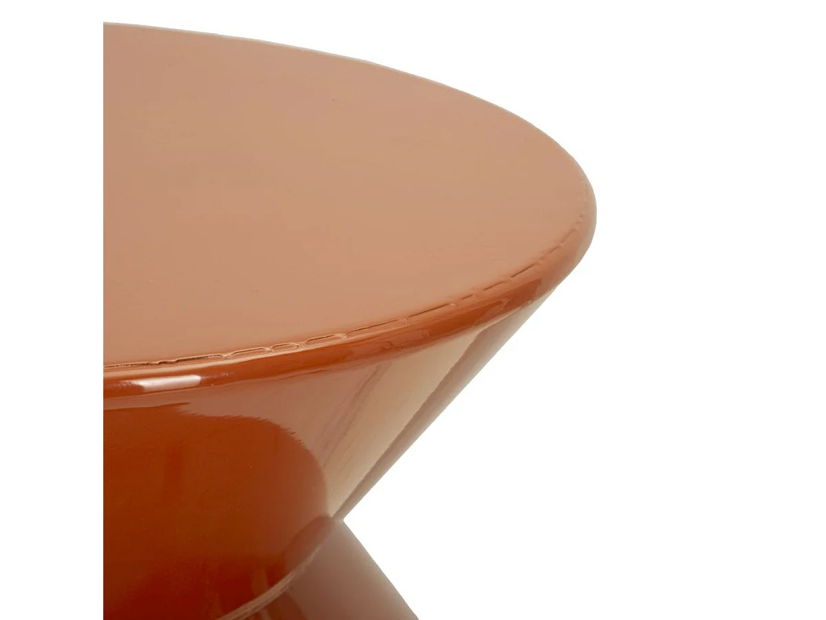 Bout de canapé 45 cm en métal Peps Orange