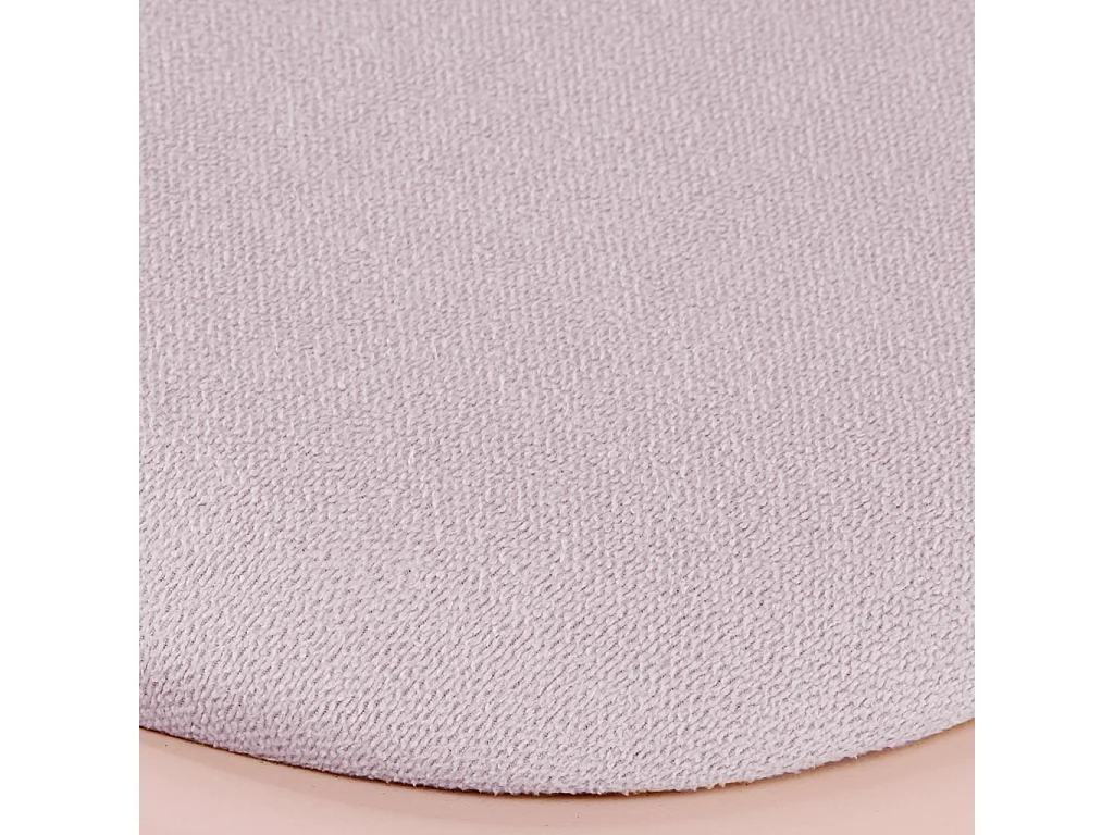 Chaise de bureau enfant à roulettes ajustable piètement chromé rose pâle - Manel