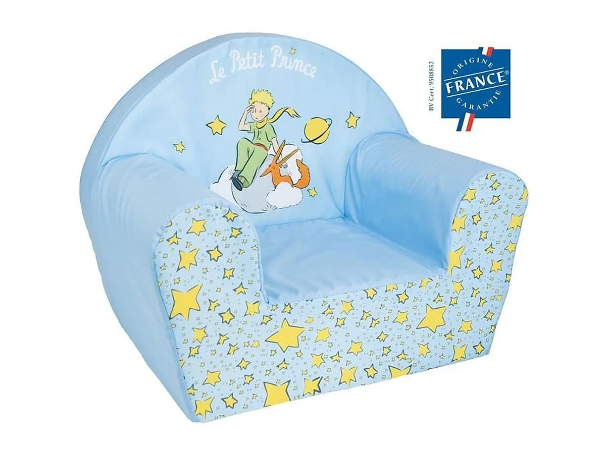 Fauteuil club enfant Fun House Le Petit Prince, mousse légère, 52x33x42 cm