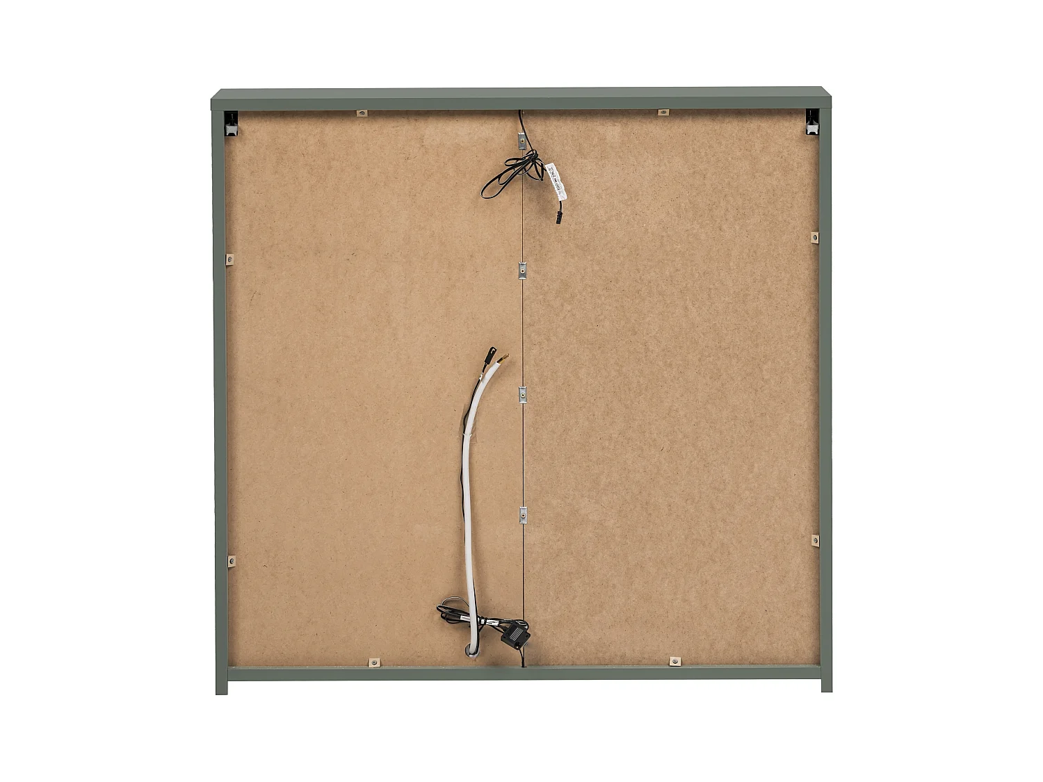 Badkamerspiegelkast 80 cm met LED-verlichting, saliegroen