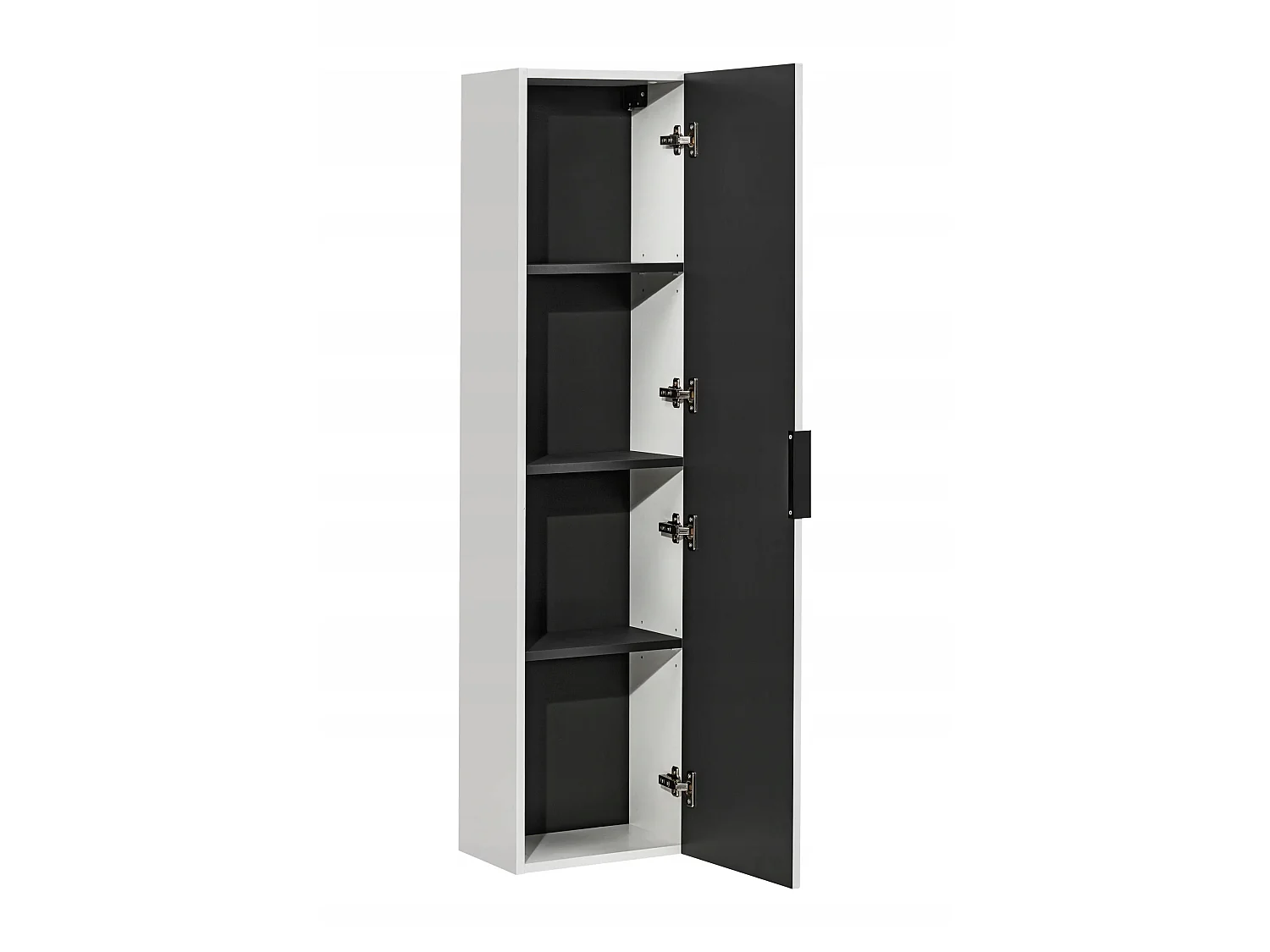 Ensemble de meubles Adel White 120 cm avec vasque SKY, colonne haute, miroir Juliet et éclairage LED