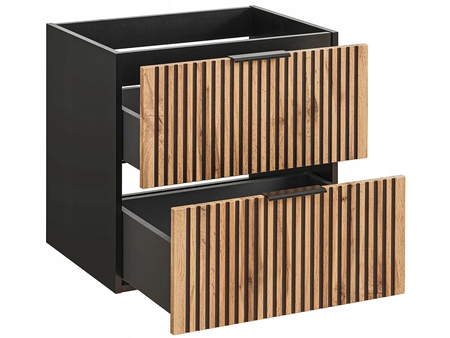 Conjunto de muebles Xilo 120 cm con 2 lavabos sobre encimera y encimera de baño