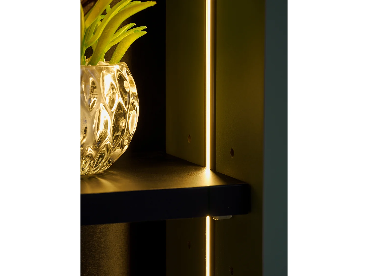 Badkamermeubelset 100 cm met kast, spiegel en LED-verlichting, saliegroen