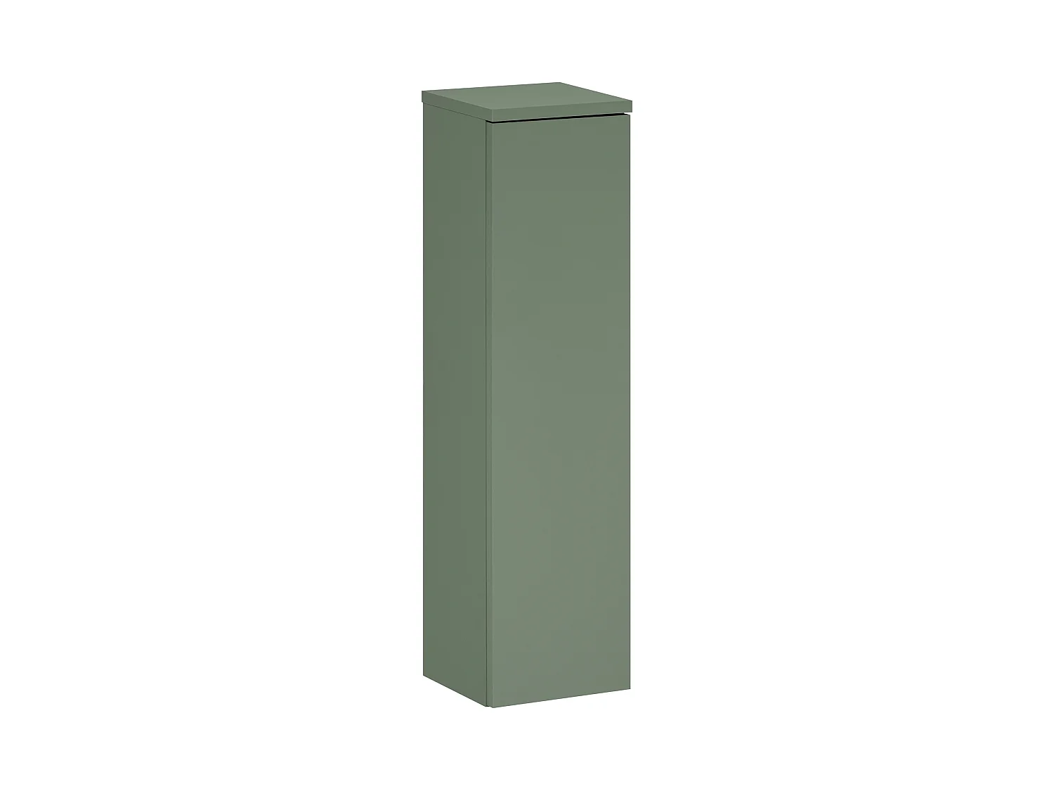 Badkamermeubelset 80 cm met kast, spiegel en LED-verlichting, saliegroen