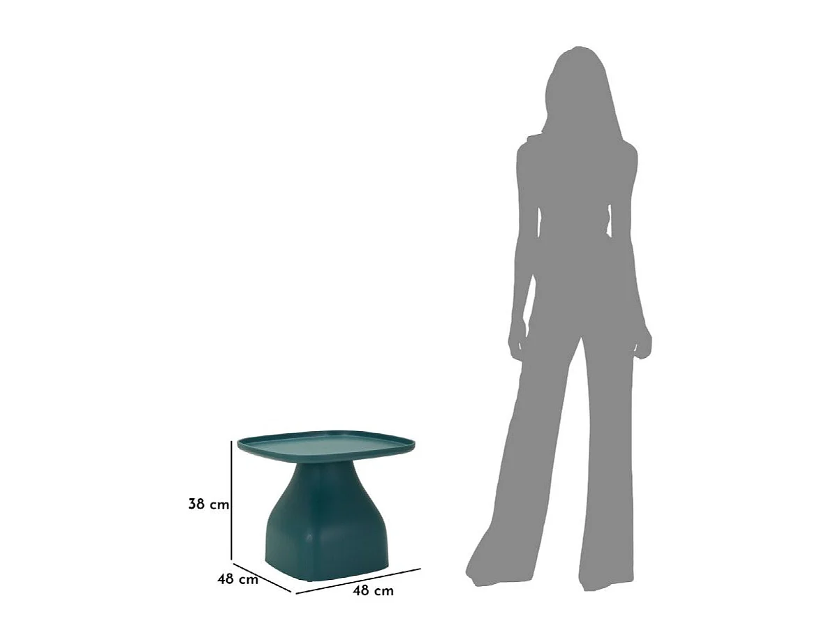 Table basse 38 cm Geni Bleu