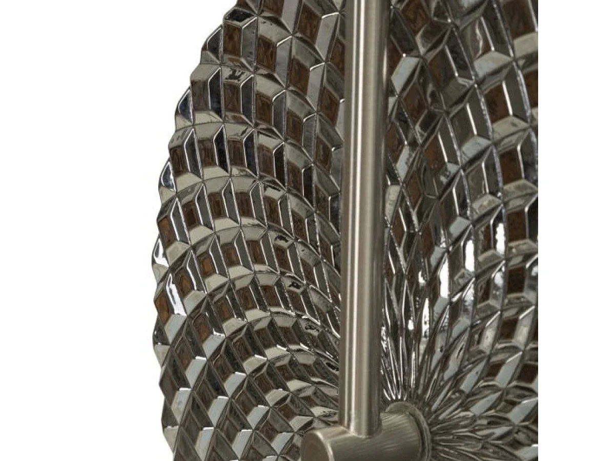 Wandlamp van glas en metaal, Sylver, zilverkleurig