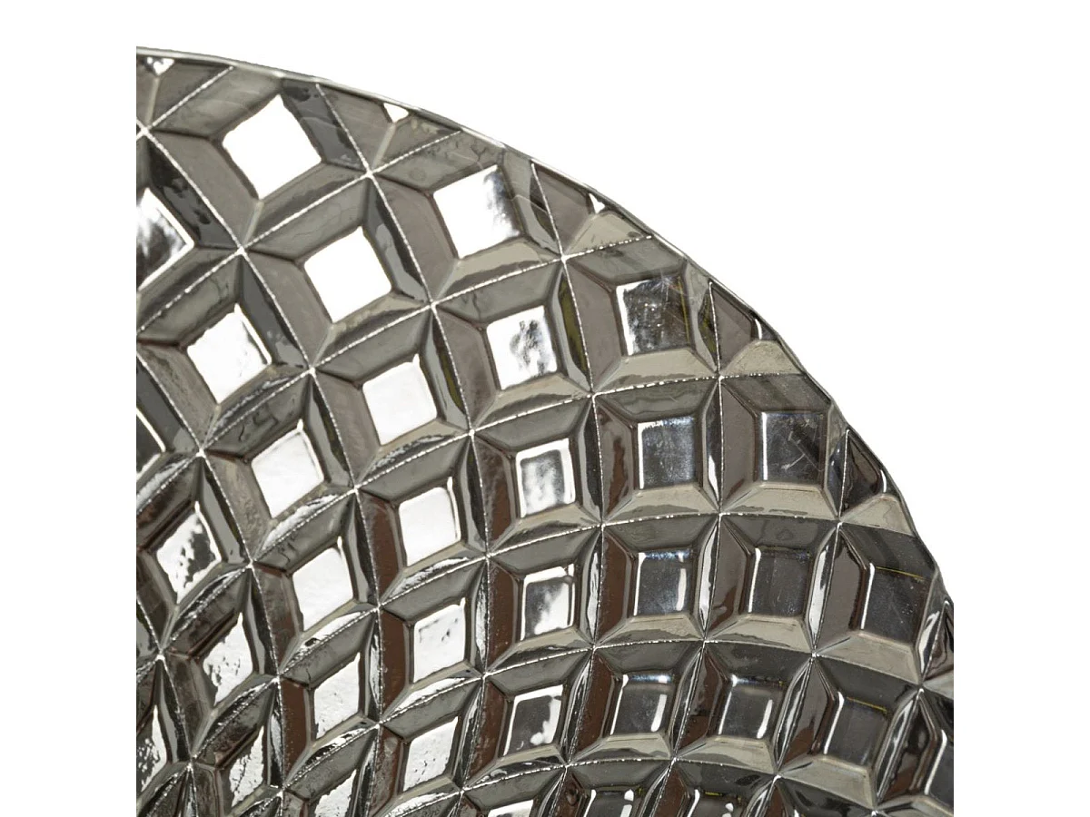 Wandlamp van glas en metaal, Sylver, zilverkleurig