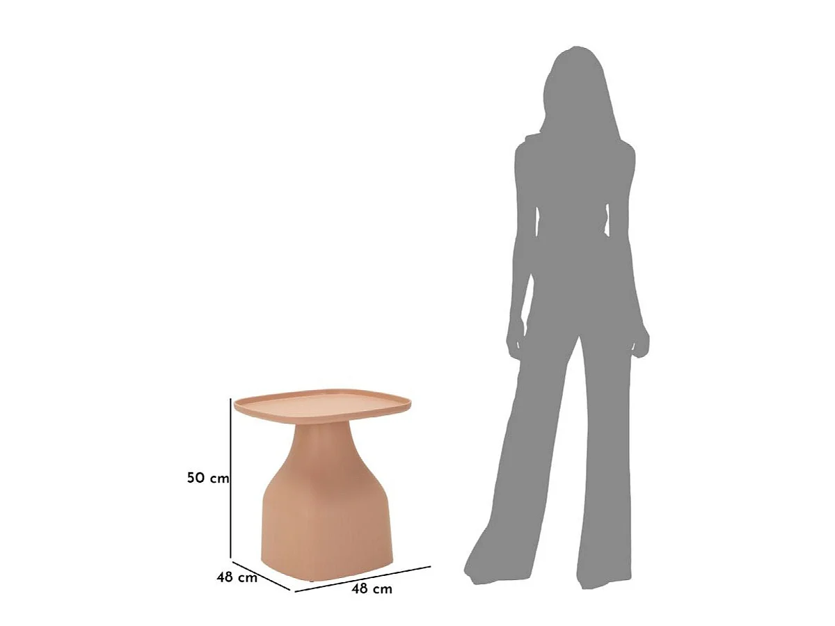 Mesa de centro de 50 cm Geni Rose