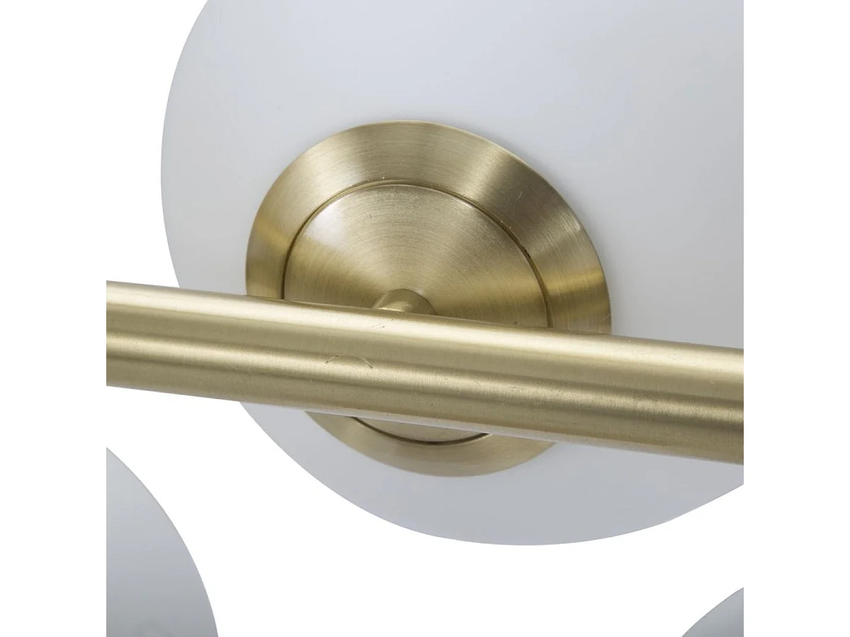 Lampa wisząca 7 kloszy szklanych 74 cm Azélie Złoty