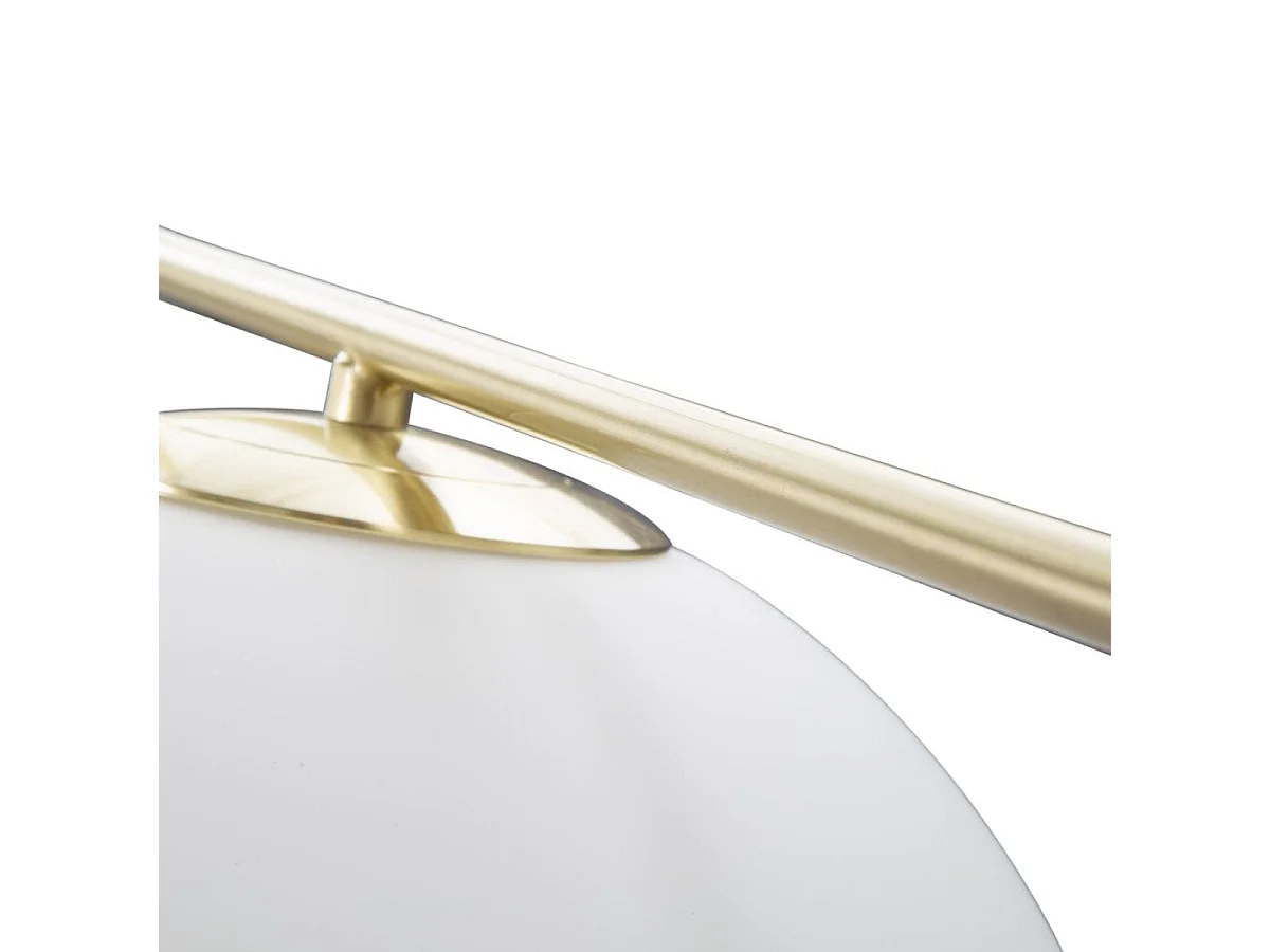 Lampa wisząca 1 klosz szklany Azélie Złoty