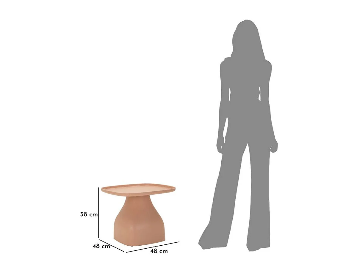 Mesa de centro de 38 cm Geni Rose