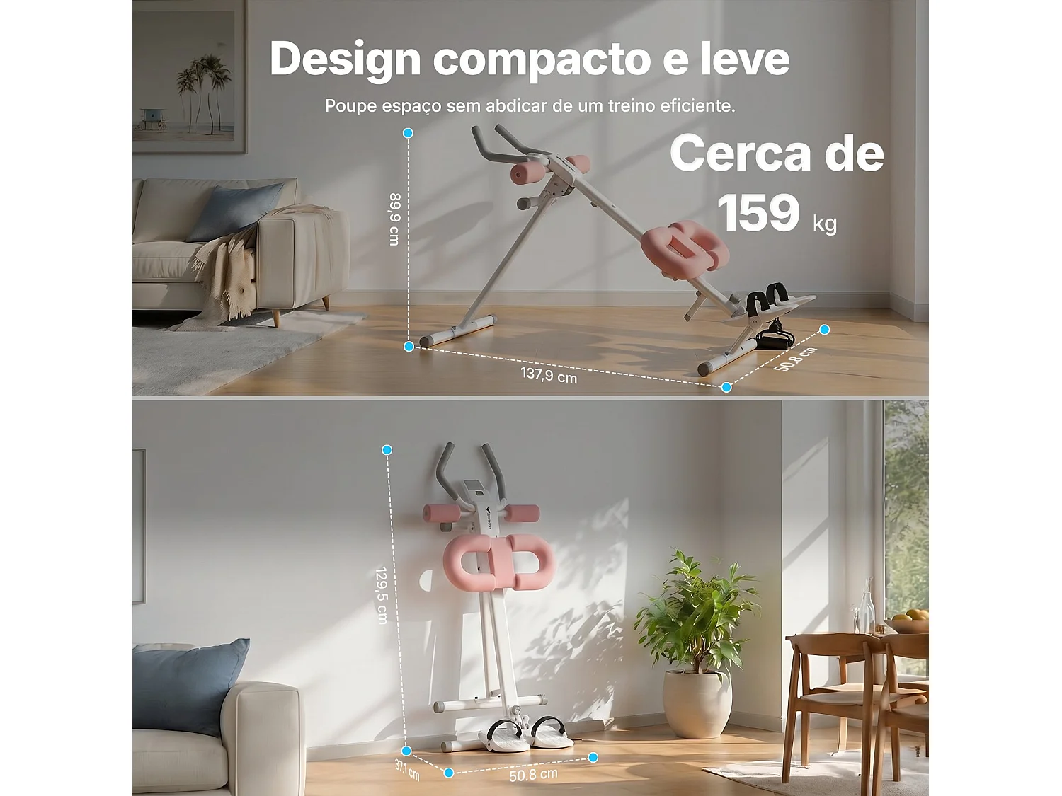 MERACH Appareil de musculation abdominale 4-en-1 avec rameur, pliable, 2 angles d’entraînement, 6 réglages, écran LCD, 159 kg