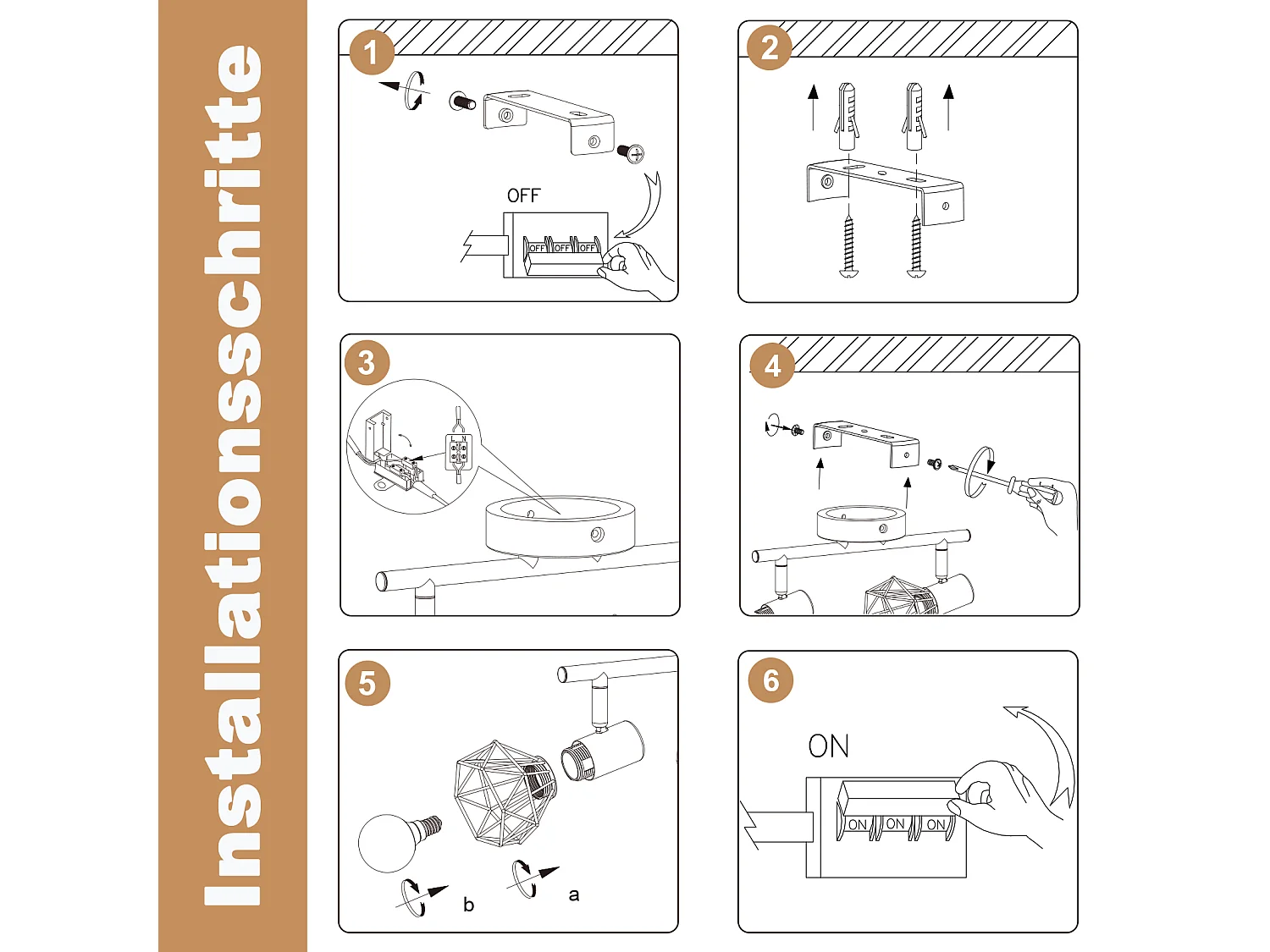 ZMH Spot de plafond noir à 2 lumières métal E14 orientable à 350° d'intérieur pour salon couloir (ampoules non incluses)