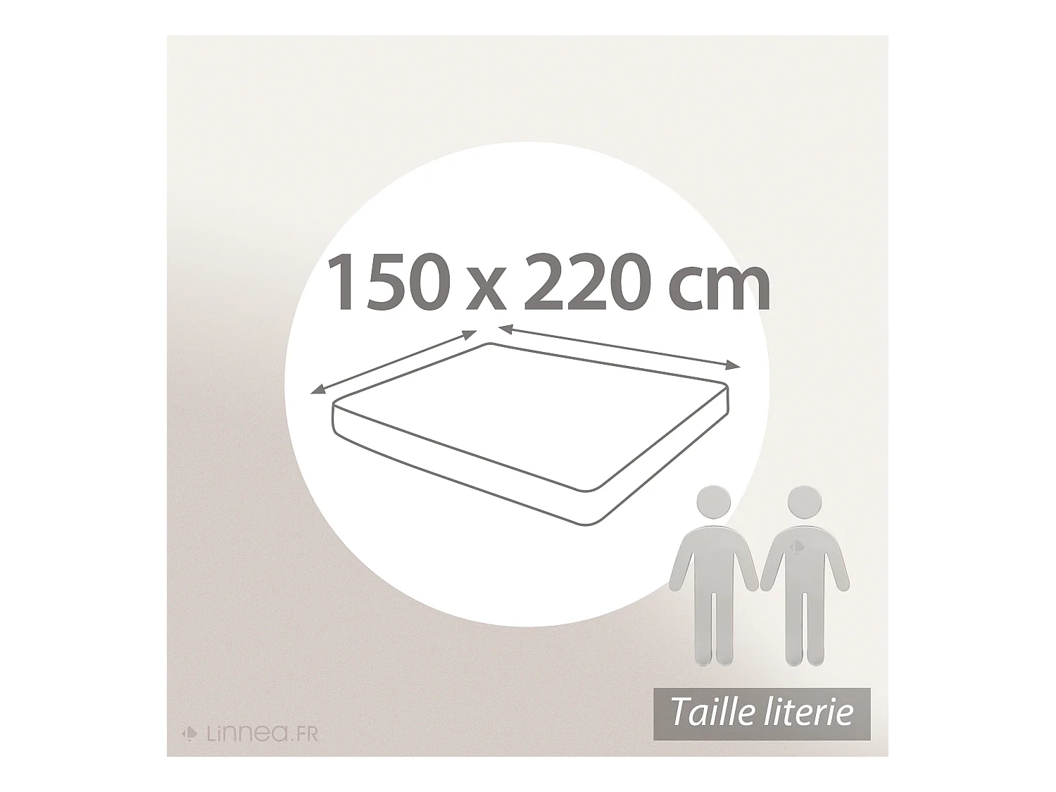 Protège matelas imperméable 150x220 cm bonnet 30cm ARNON molleton coton contrecollé polyuréthane