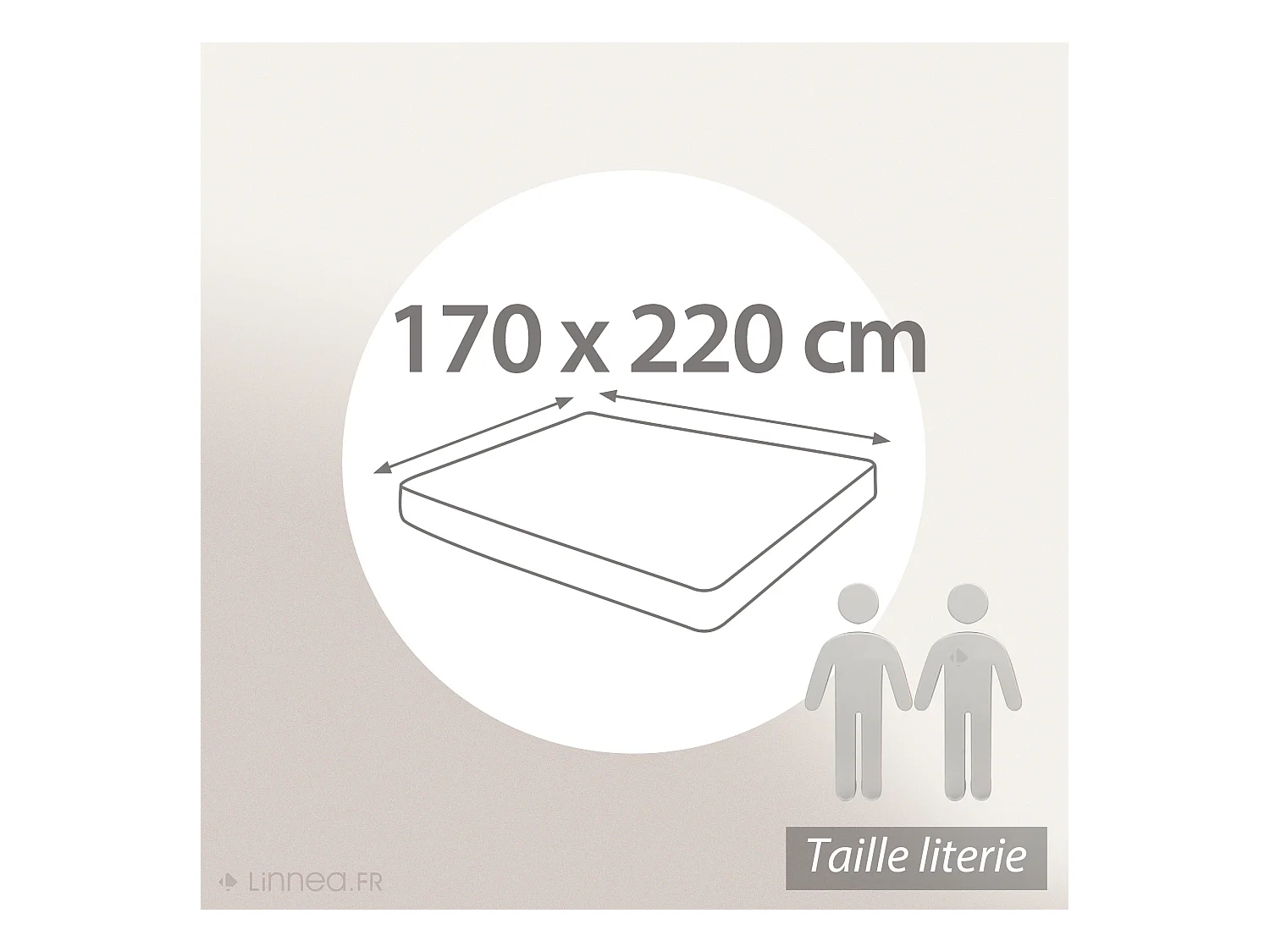 Protège matelas imperméable 170x220 cm ANTONY Molleton enduction acrylique Bonnet 40cm