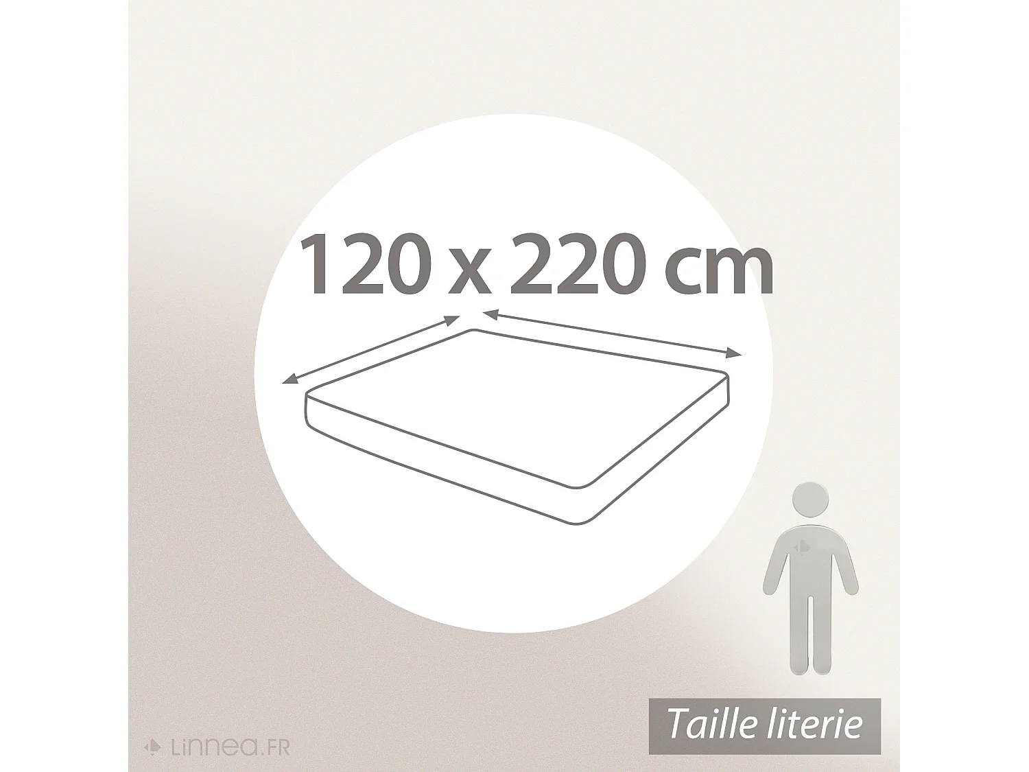 Protège matelas imperméable ANTONY 120x220 cm bonnet 30 cm coton enduction acrylique