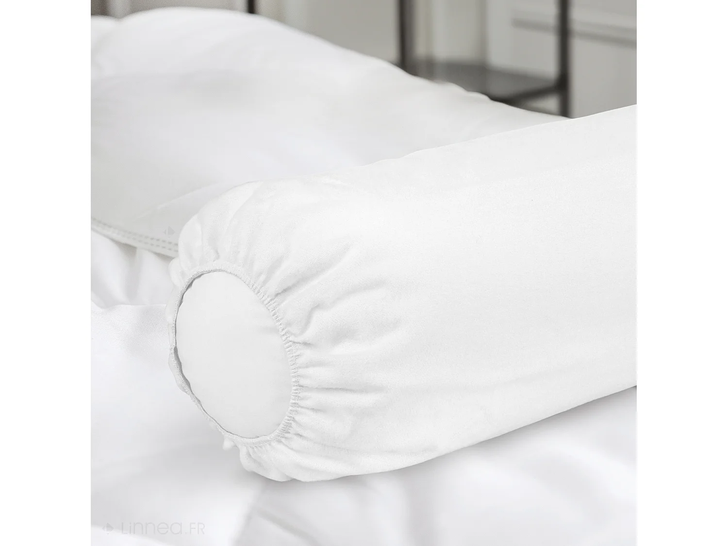 Housse de protection de traversin imperméable ANTONY 180 cm Blanc