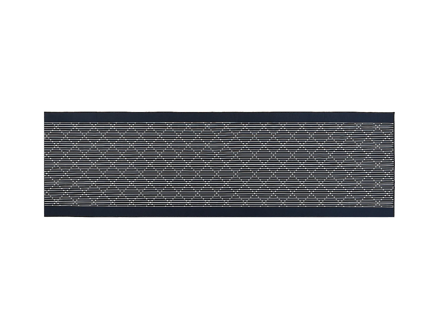 Tappeto blu e bianco 60 x 200 cm CHARVAD