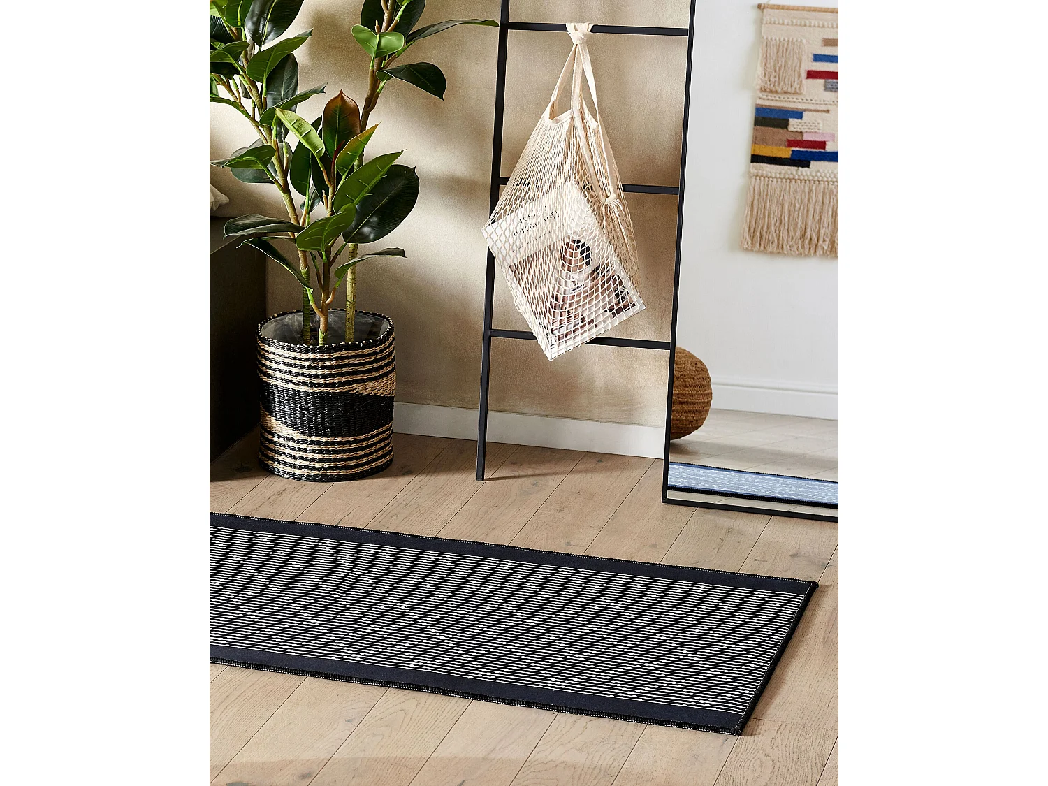 Tapis CHARVAD Bleu marine 60 x 200 cm