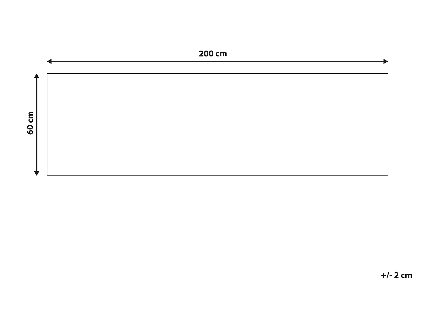 Tapis CHARVAD Bleu marine 60 x 200 cm