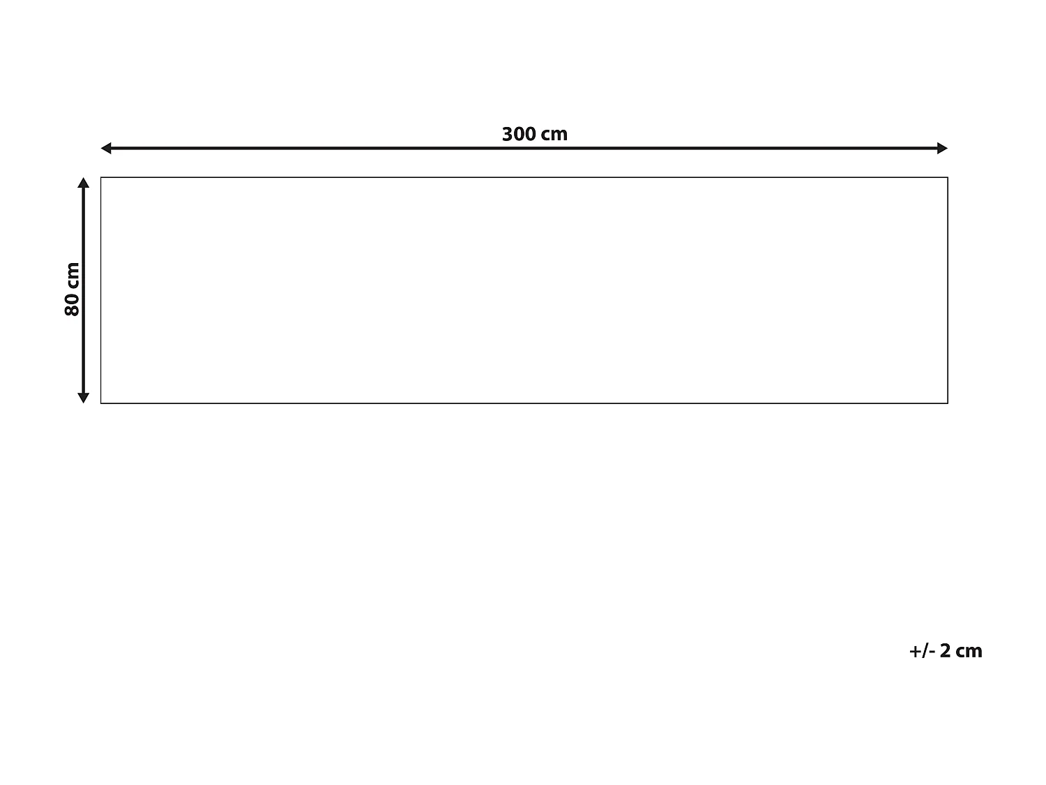 Tapis KARUNGAL Noir 80 x 300 cm