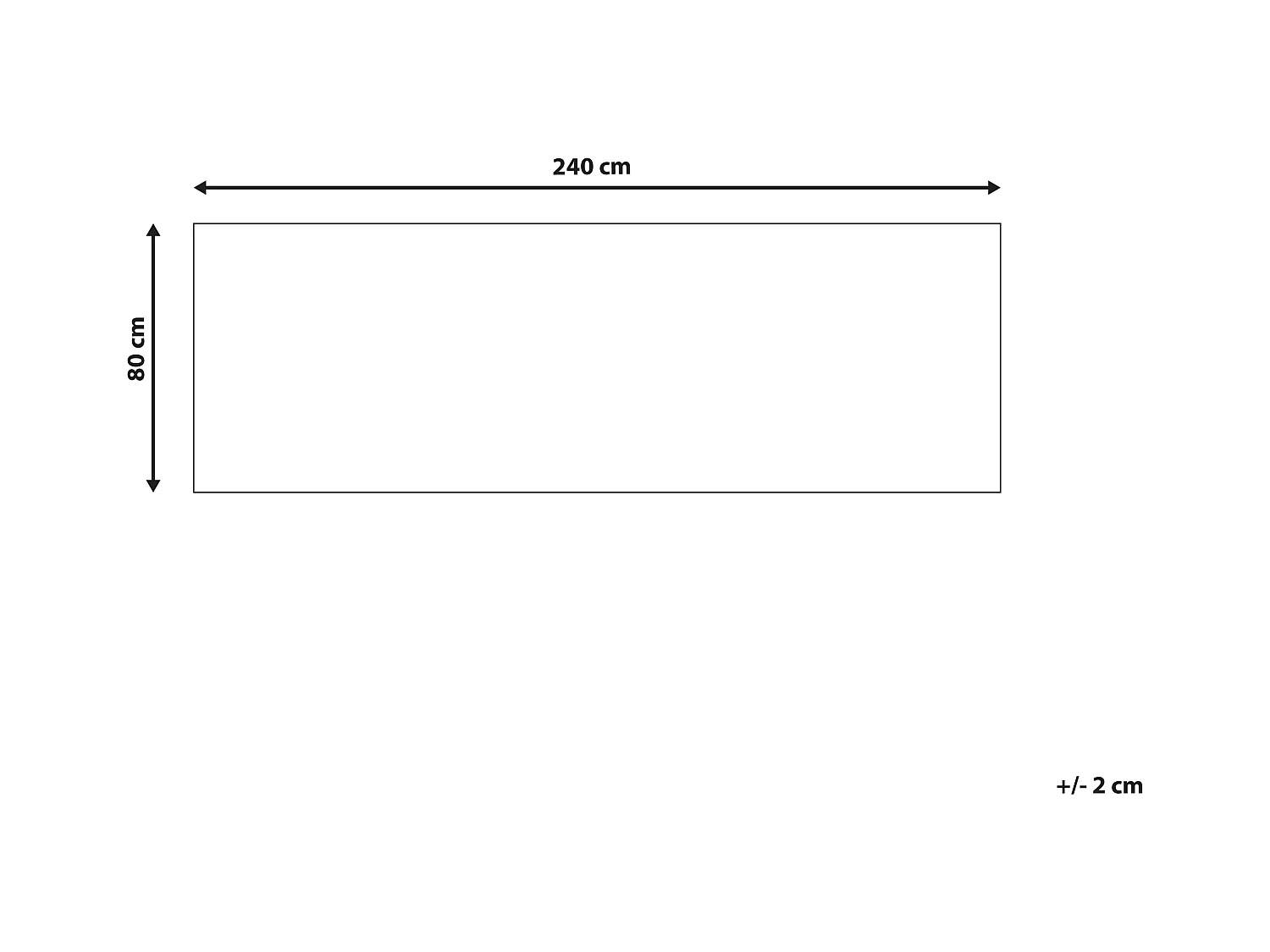 Dywan 80 x 240 cm granatowy CHARVAD