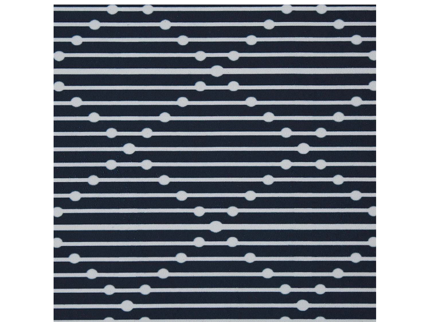 Tappeto blu e bianco 80 x 240 cm CHARVAD