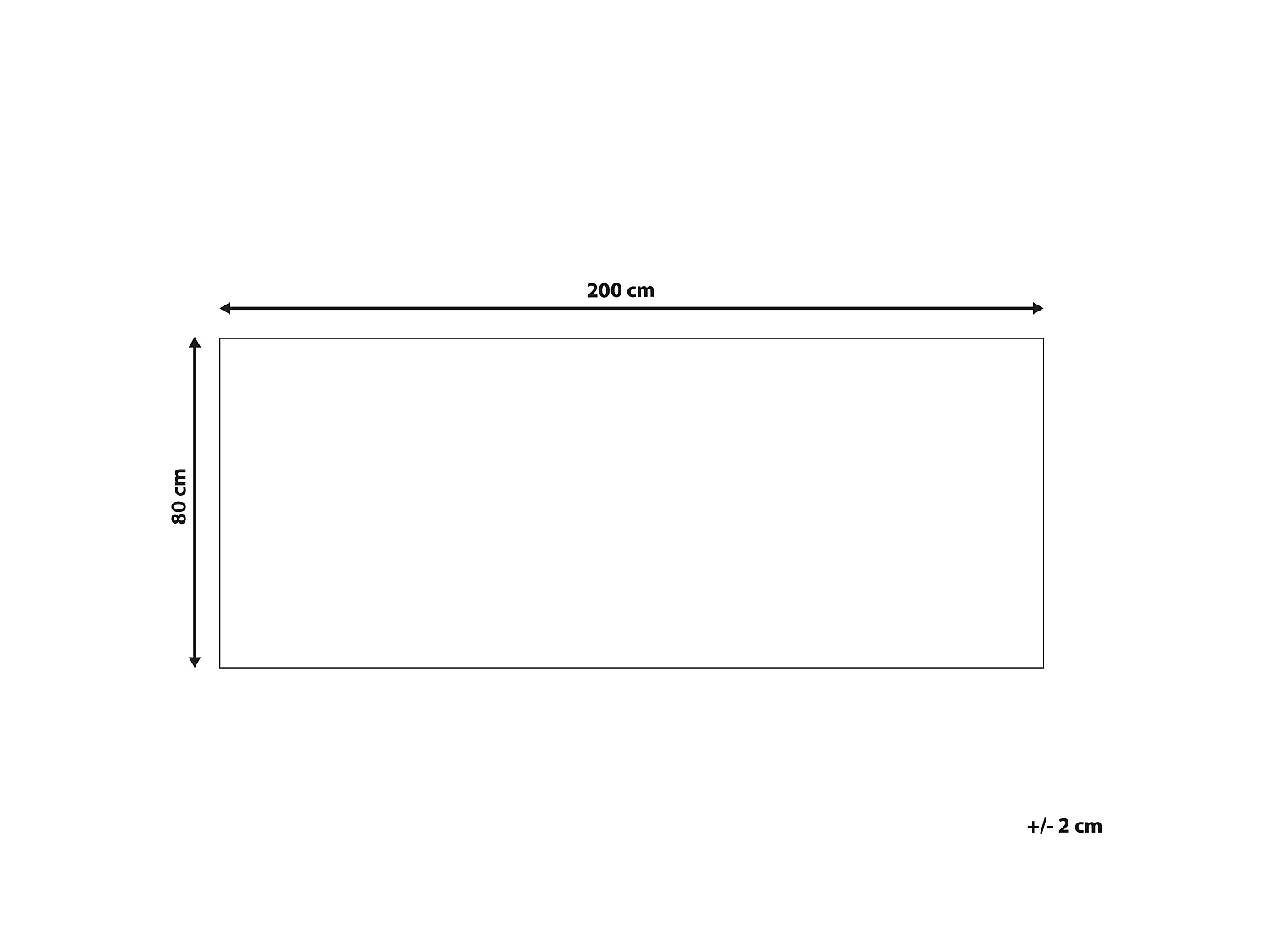Tapis noir et blanc 80 x 200 cm KARUNGAL