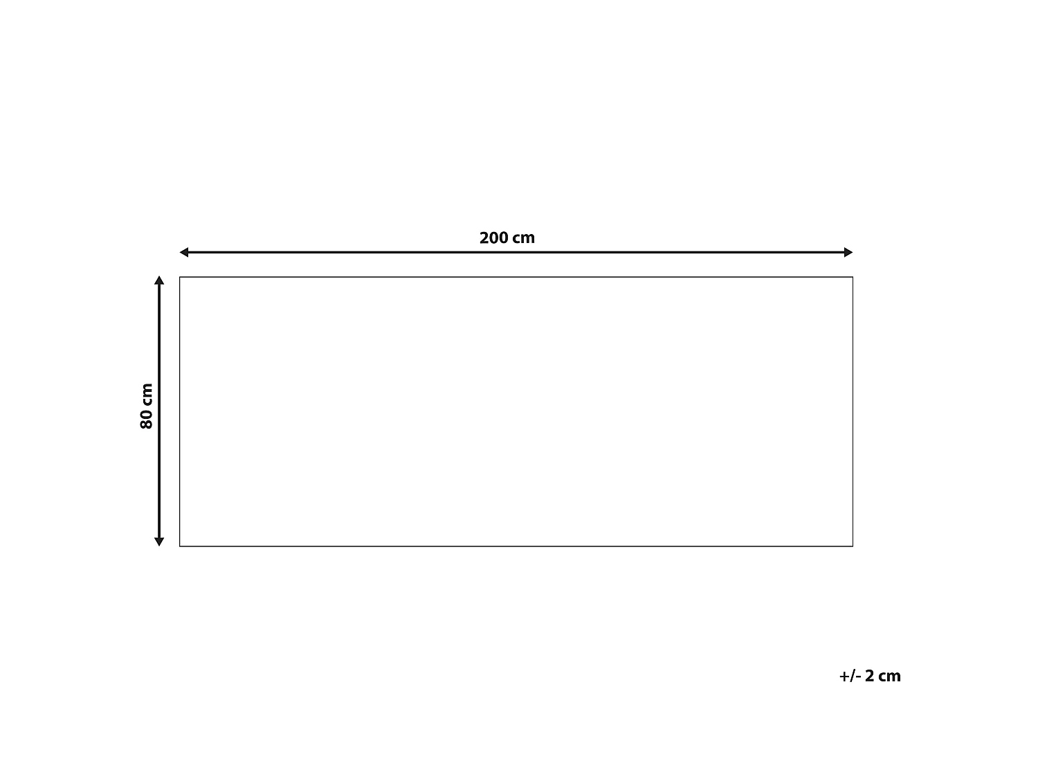Vloerkleed zwart en wit 80 x 200 cm KARUNGAL