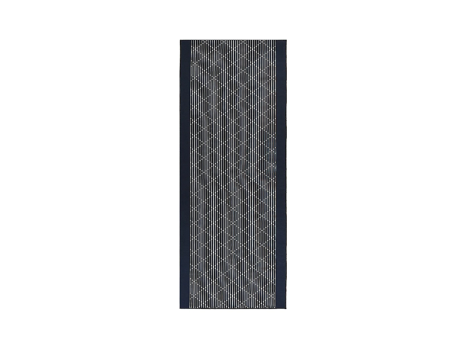Tappeto blu e bianco 80 x 200 cm CHARVAD