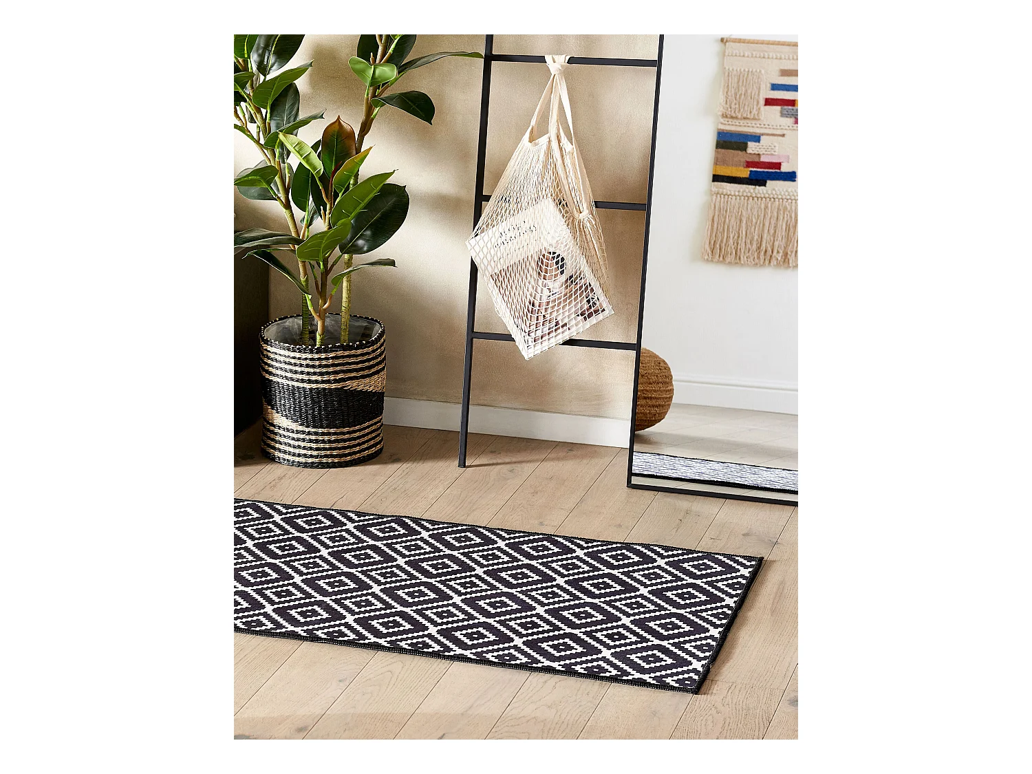 Tapis KARUNGAL Noir 60 x 200 cm