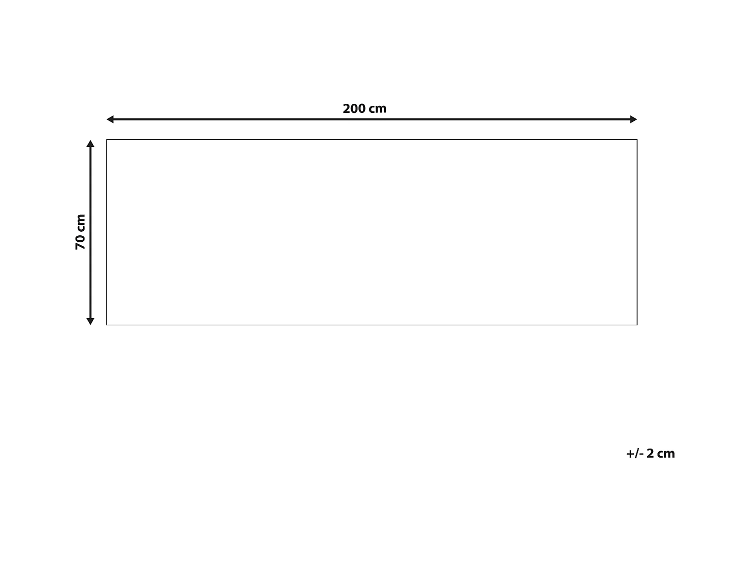 Tappeto blu e bianco 70 x 200 cm CHARVAD