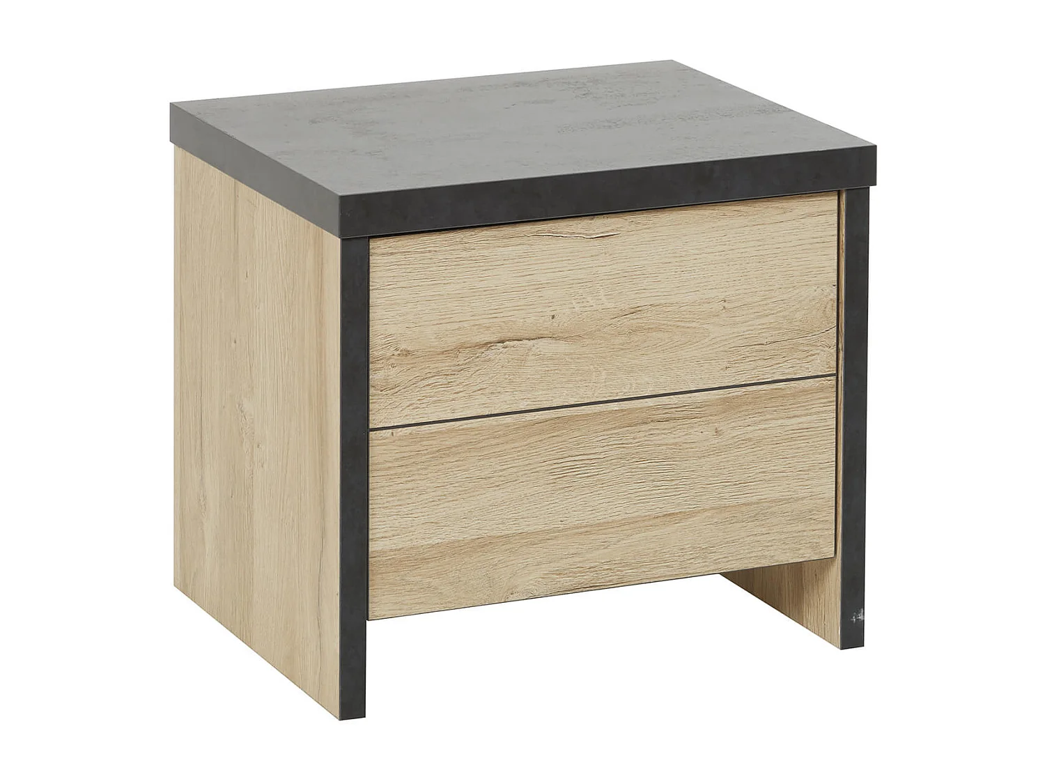 SIWA - Chambre 180x200cm + Tête de Lit avec Leds + Chevets + Commode