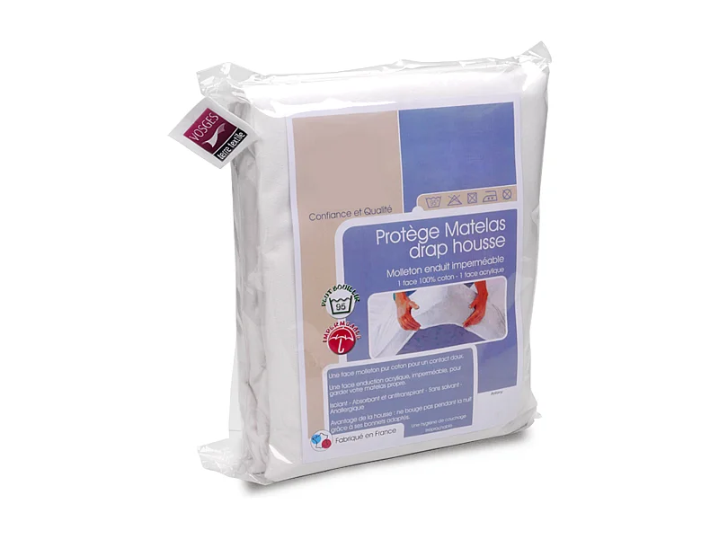 Protège matelas imperméable 200x220 Antony grand Bonnet 40cm