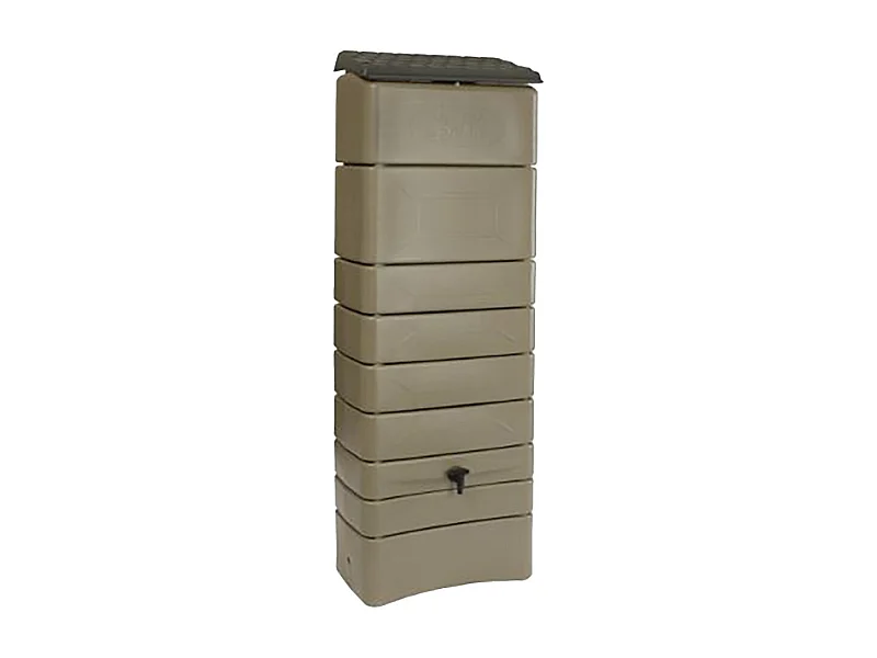 Recuperador de água de parede "Bekasi" - 300 L - Taupe