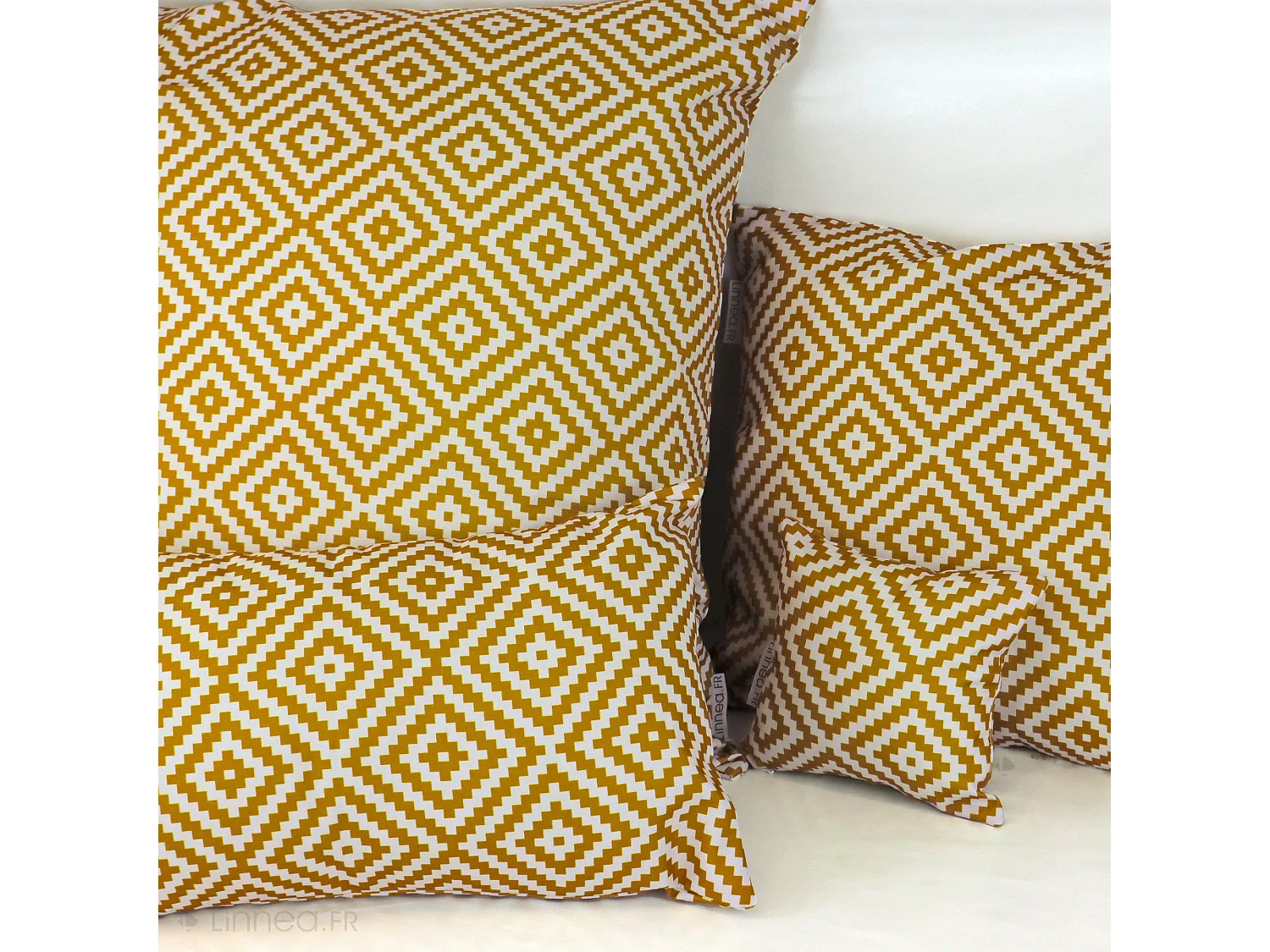 Housse de coussin 40x60 cm PANAMA Jaune Curry