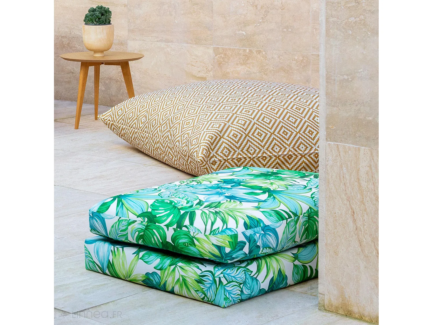 Housse de coussin 30x50 cm PANAMA Jaune Curry
