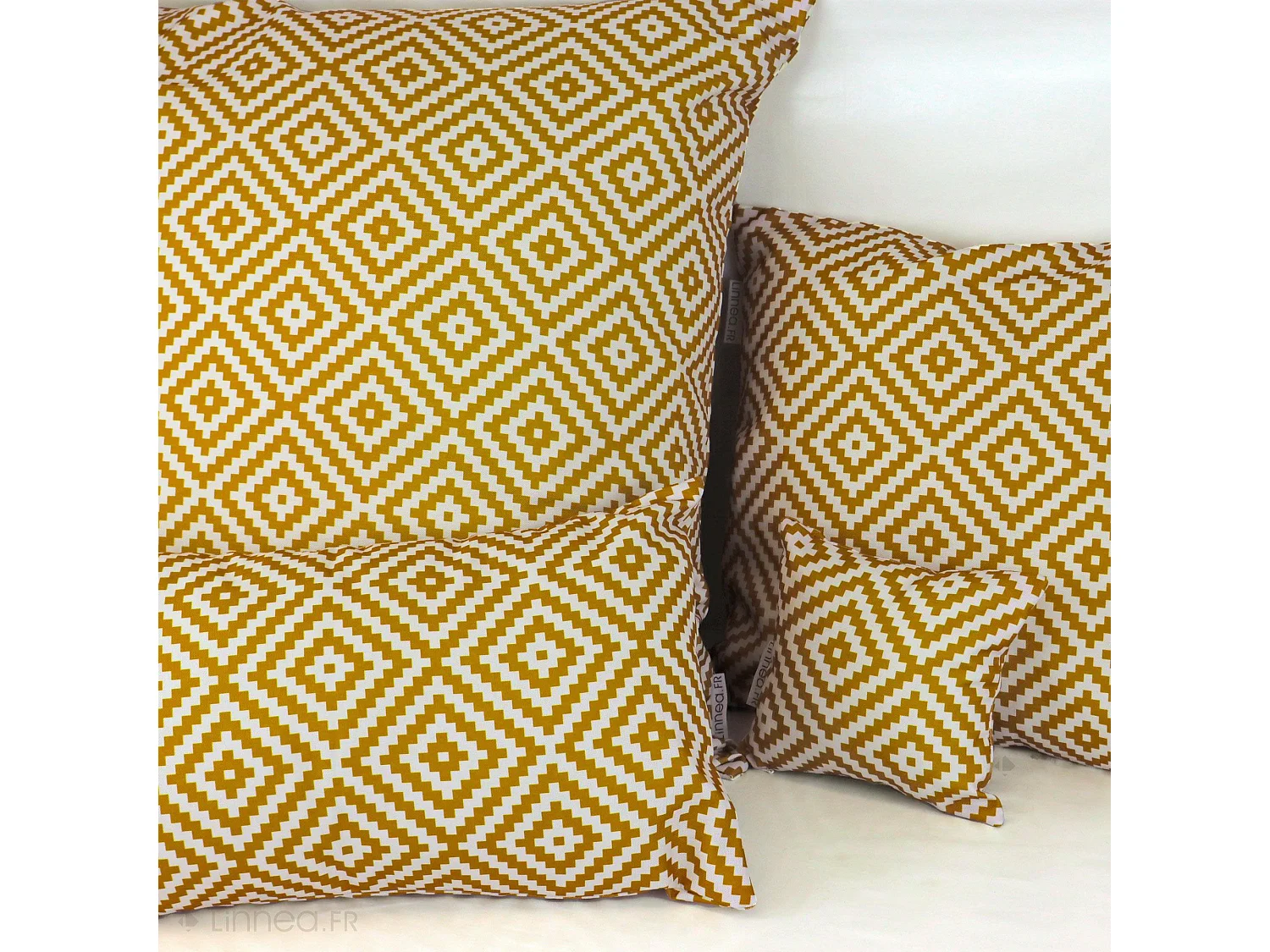 Housse de coussin 30x50 cm PANAMA Jaune Curry