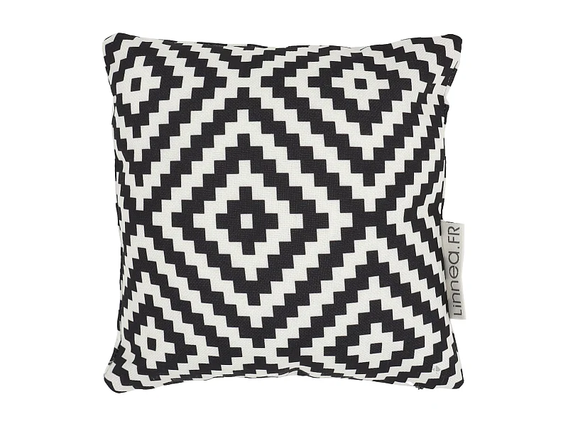 Housse de coussin 20x20 cm PANAMA Noir