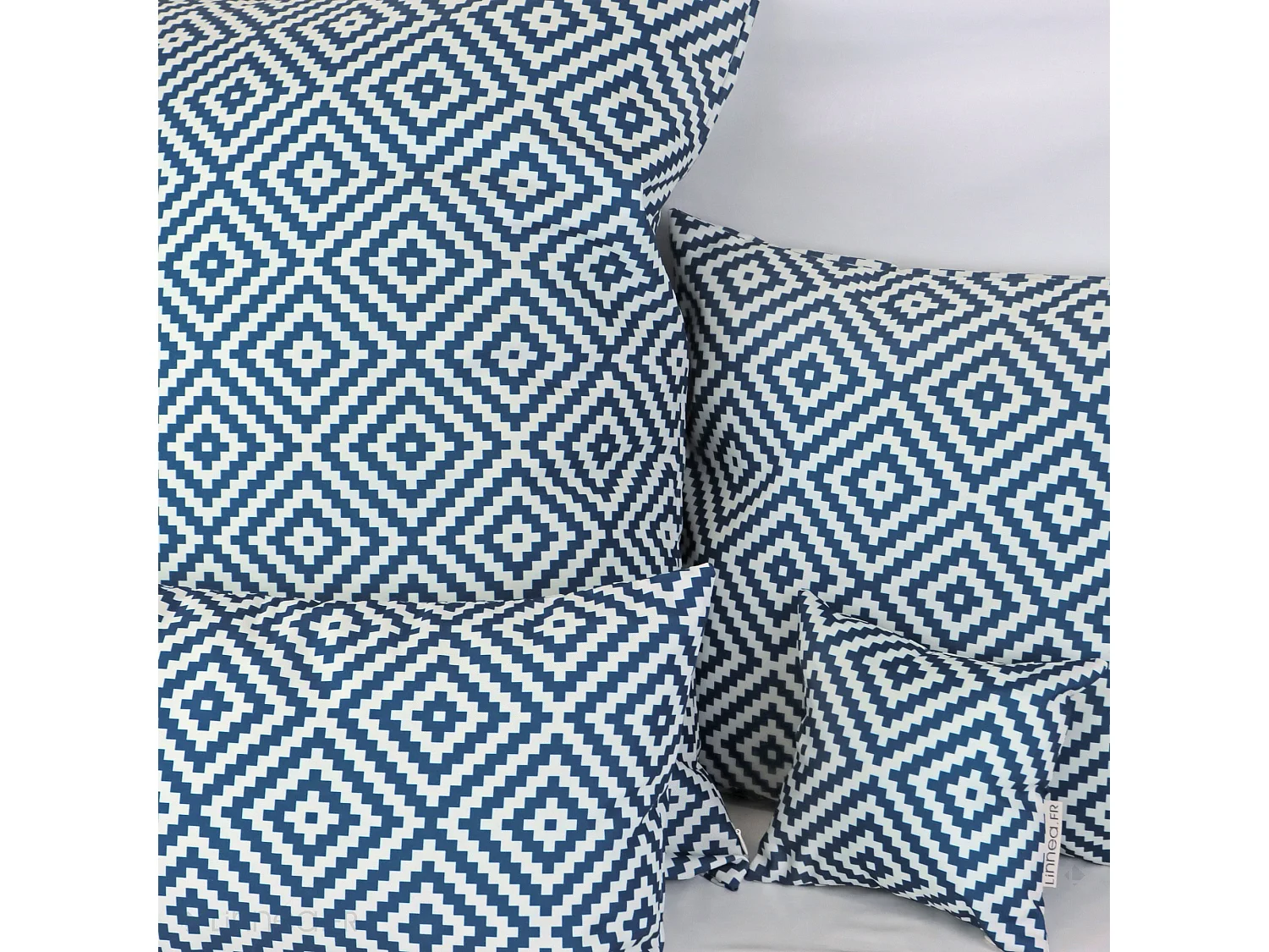Housse de coussin 45x70 cm PANAMA Bleu Canard