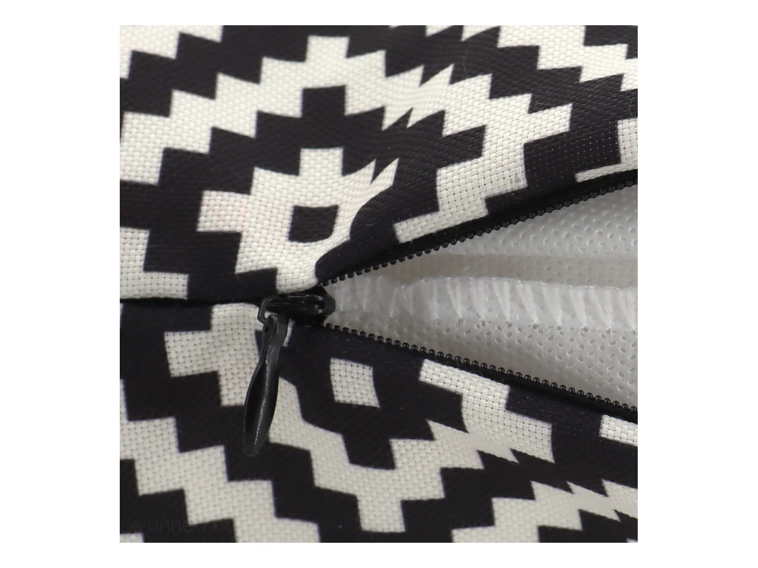 Housse de coussin 45x45 cm PANAMA Noir