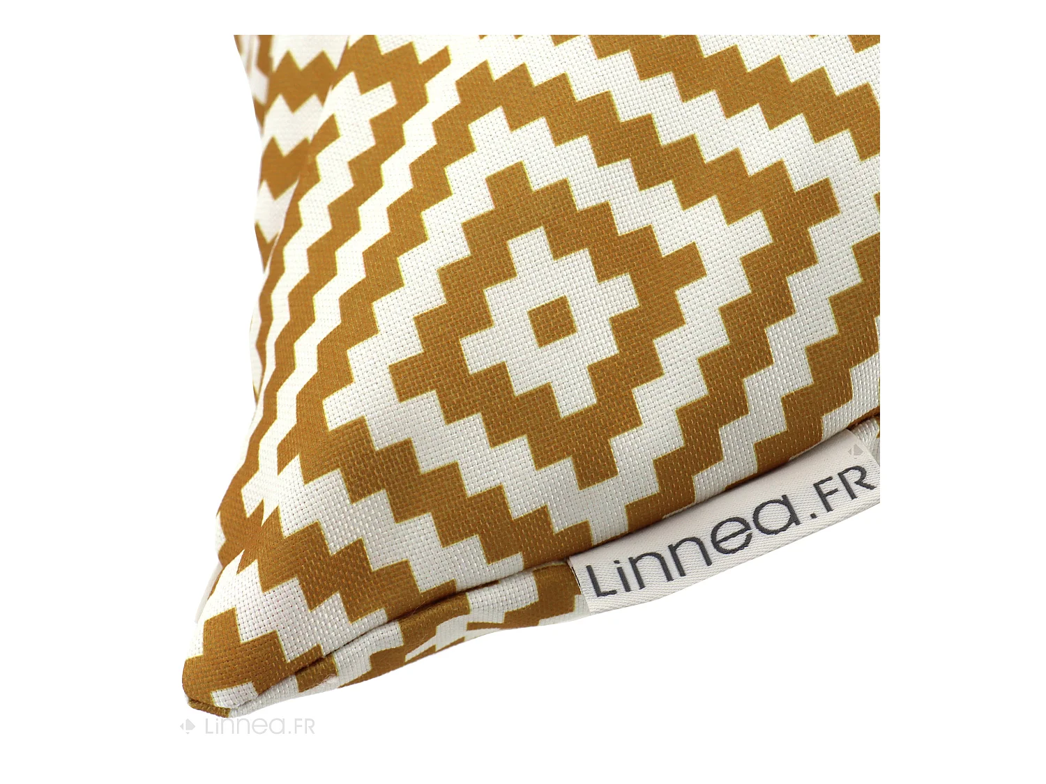 Housse de coussin 20x20 cm PANAMA Jaune Curry