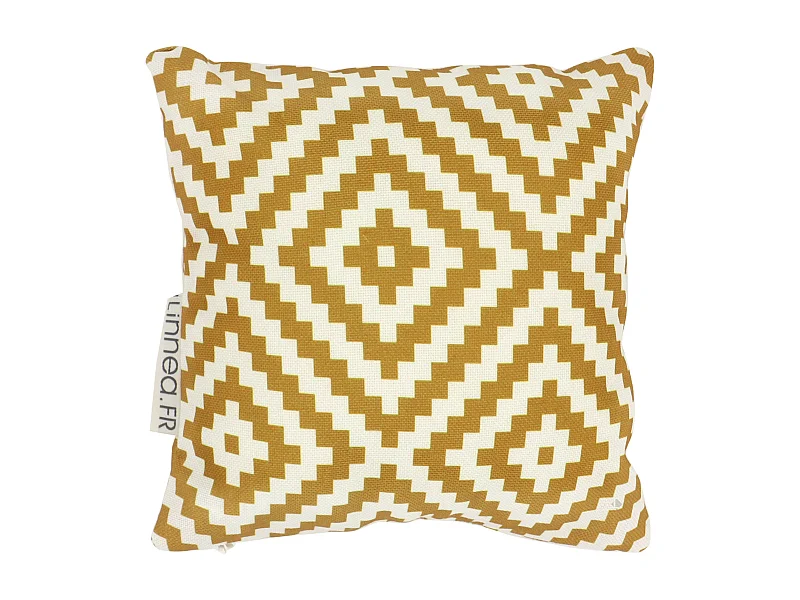 Housse de coussin 20x20 cm PANAMA Jaune Curry