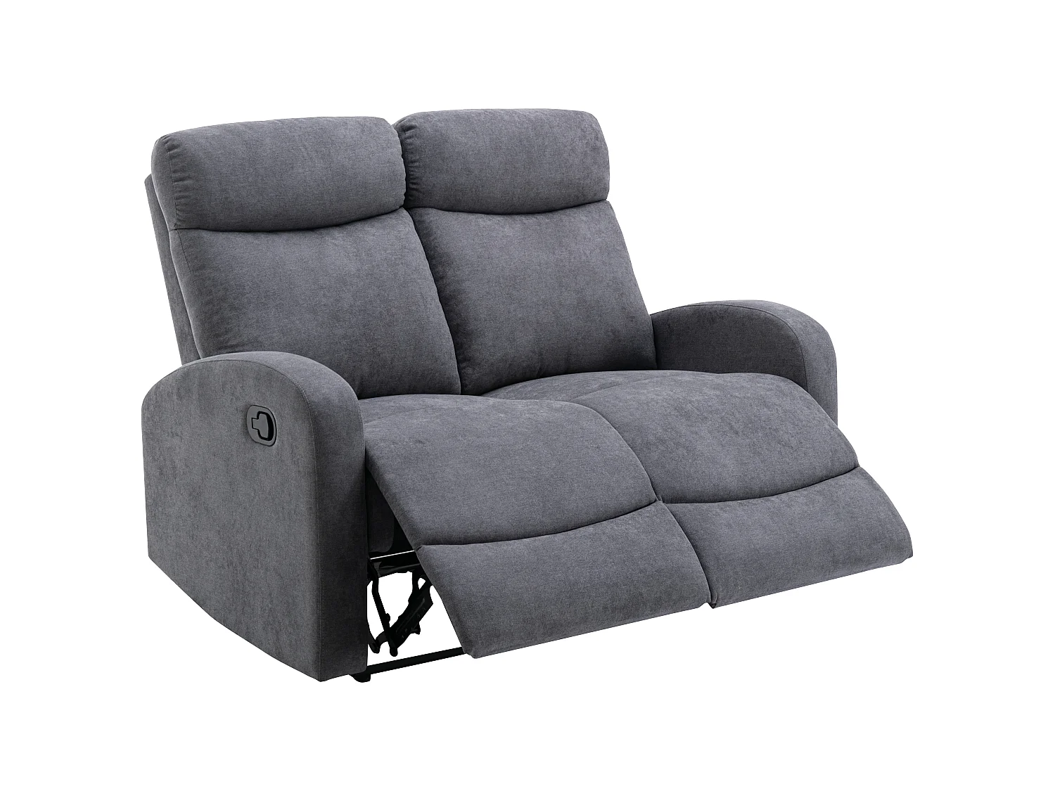 3-seters og 2-seters sofaer i grått stoff EVELYN