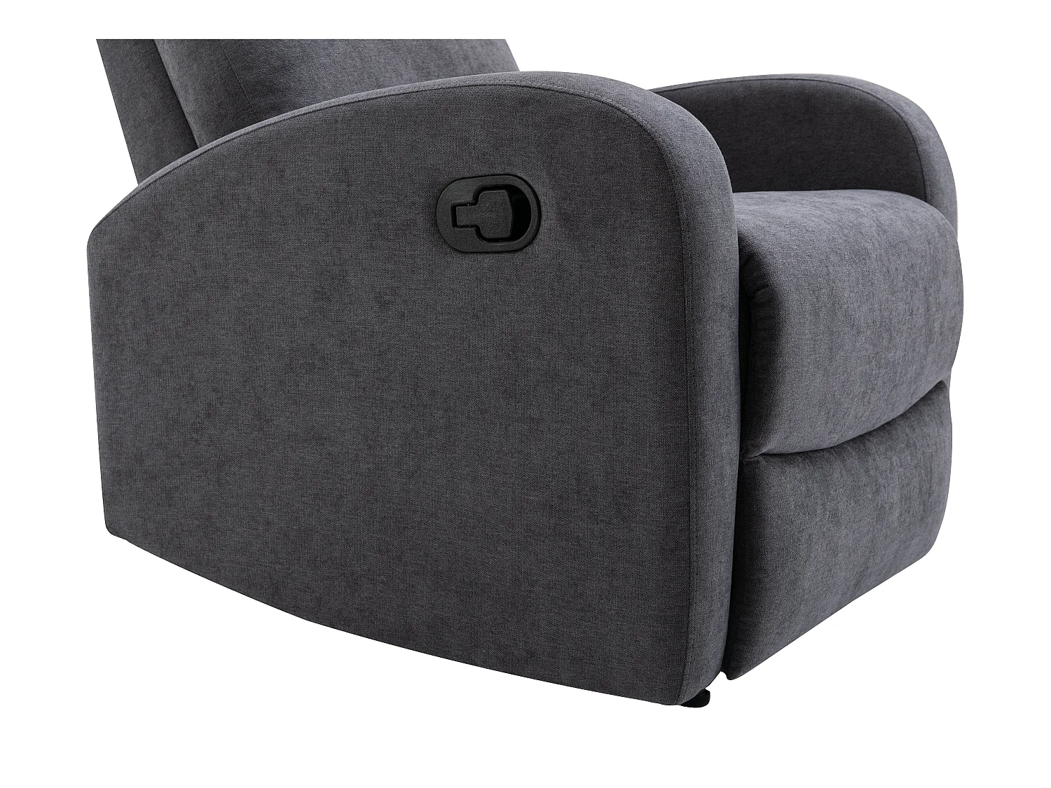 3-sits soffa och vilstol i grått tyg EVELYN